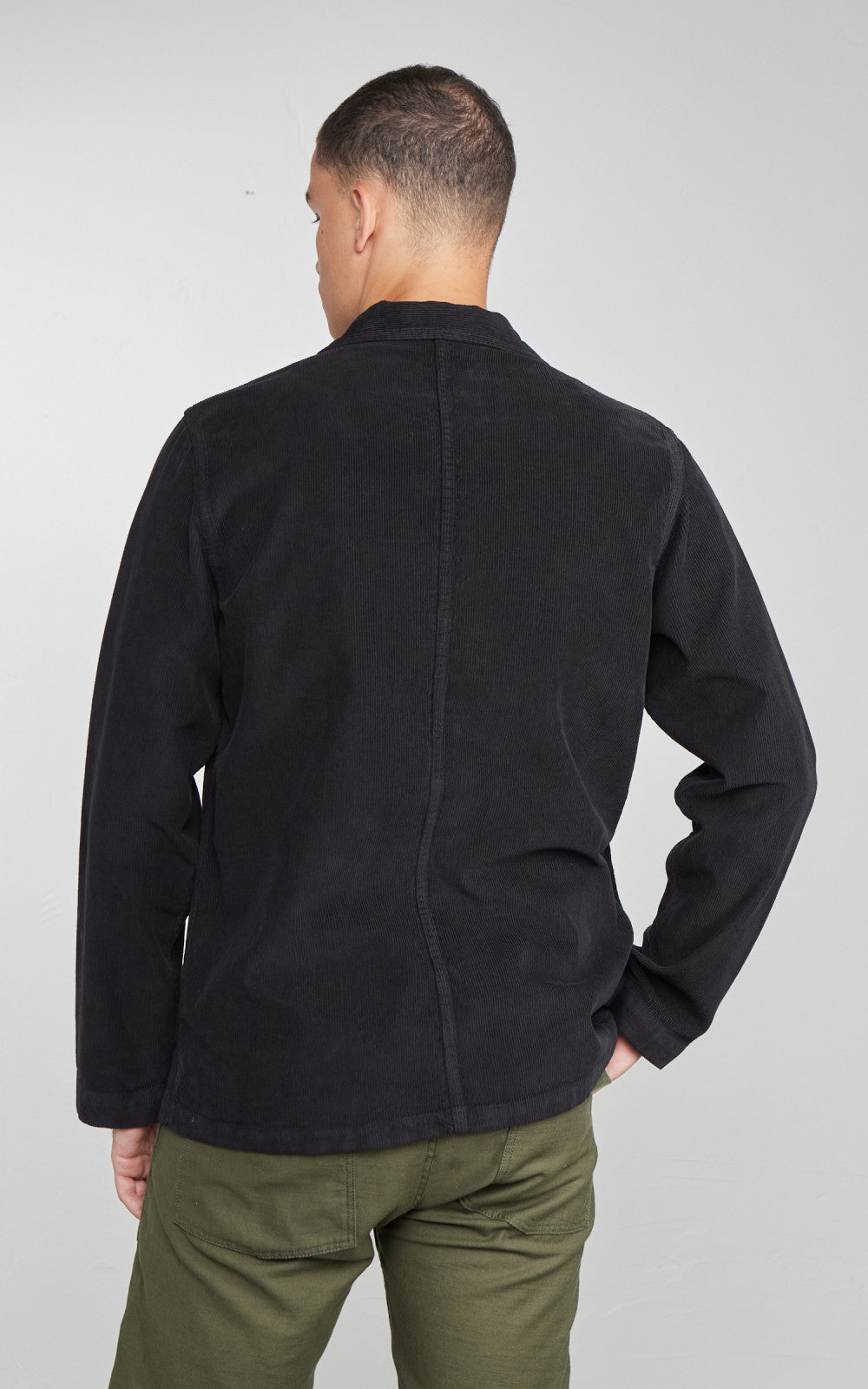 Tellason Baker Jacket Vell Millerighe Corduroy Black