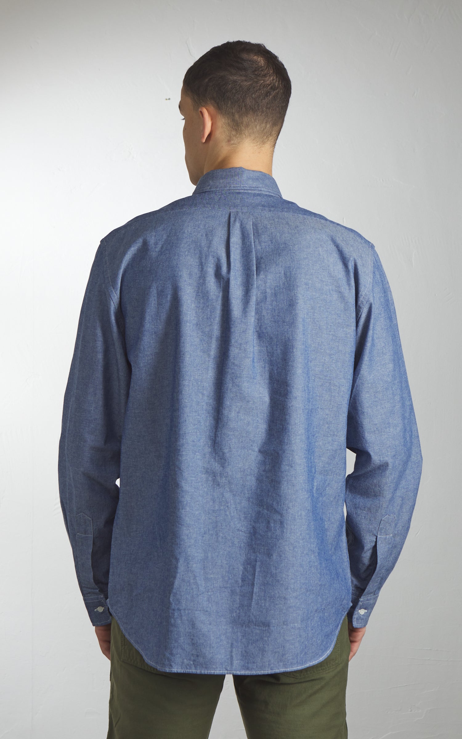 Tellason Button Down Shirt Chambray Light Blue