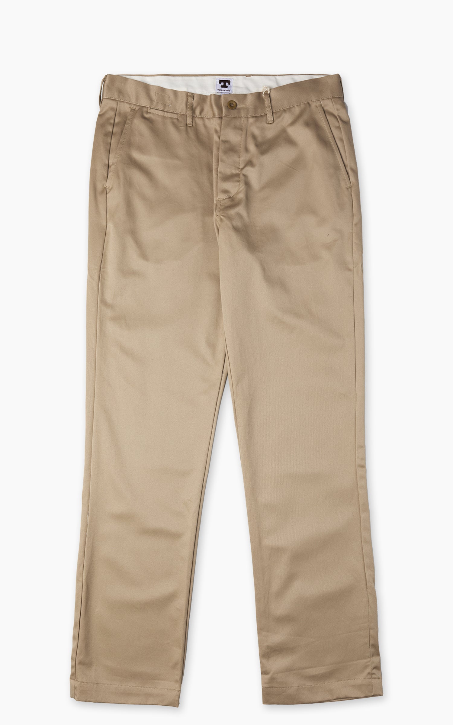Tellason Chino Pant Heavyweight Japanese Twill Straight Tan