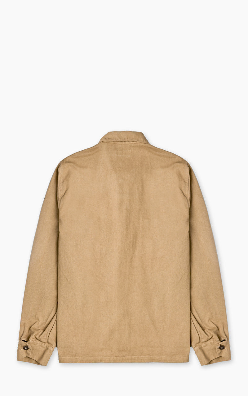 Tellason Coverall Jacket Garment Dyed Denim British Tan