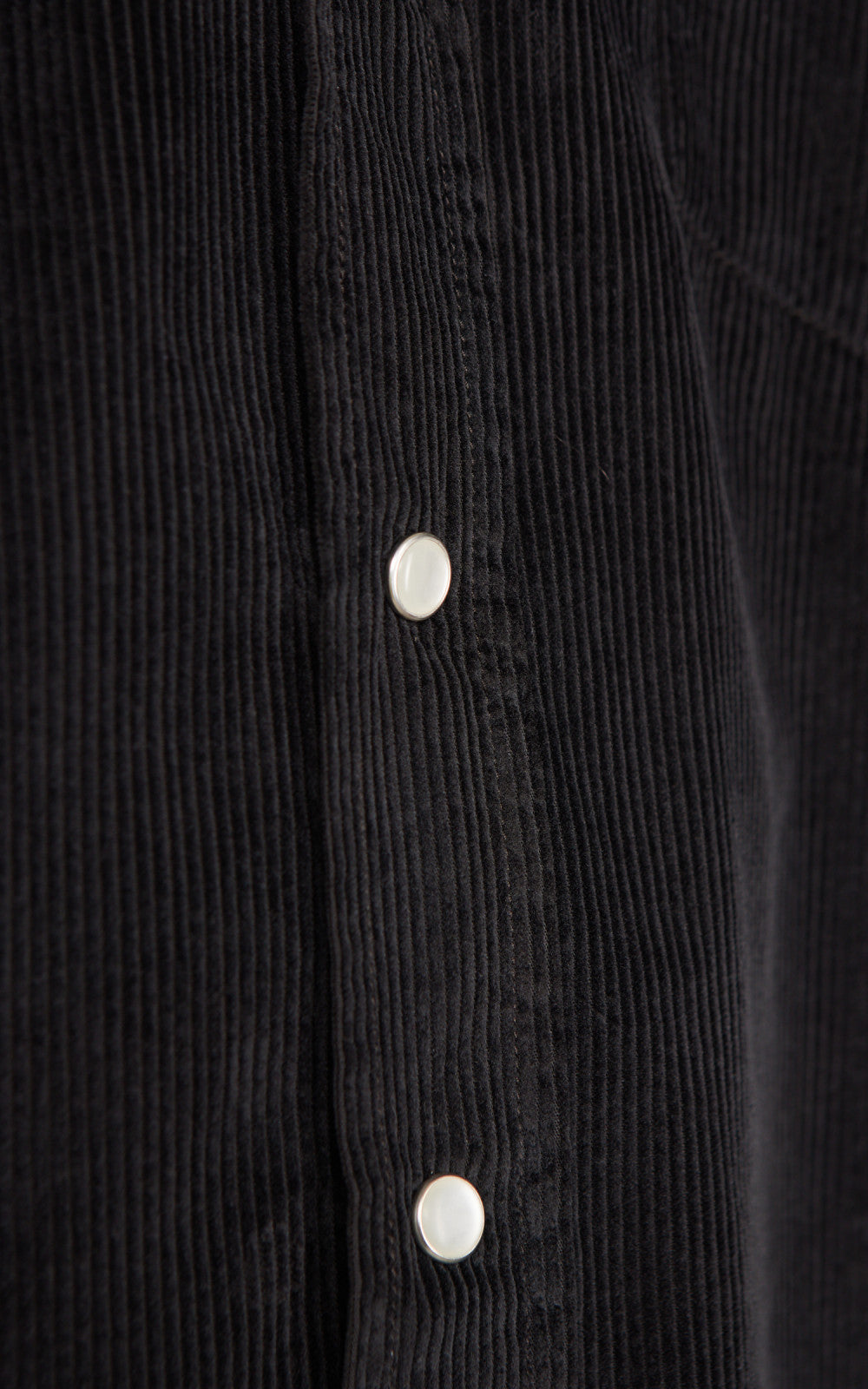 Tellason Cowboy Shirt Vell Millerighe Corduroy Black