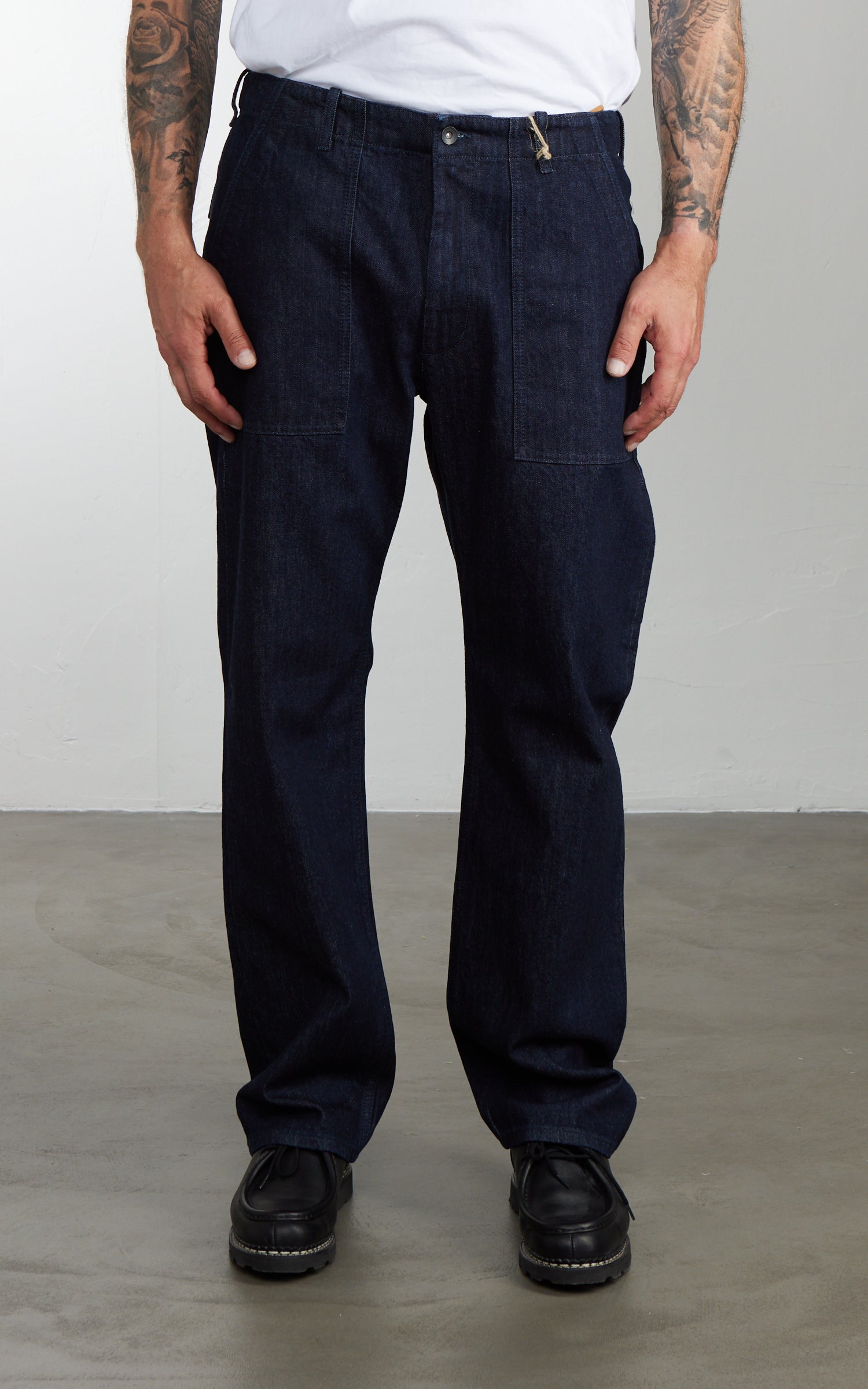 Tellason Fatigue Pant Straight New Chai Denim Rinsed