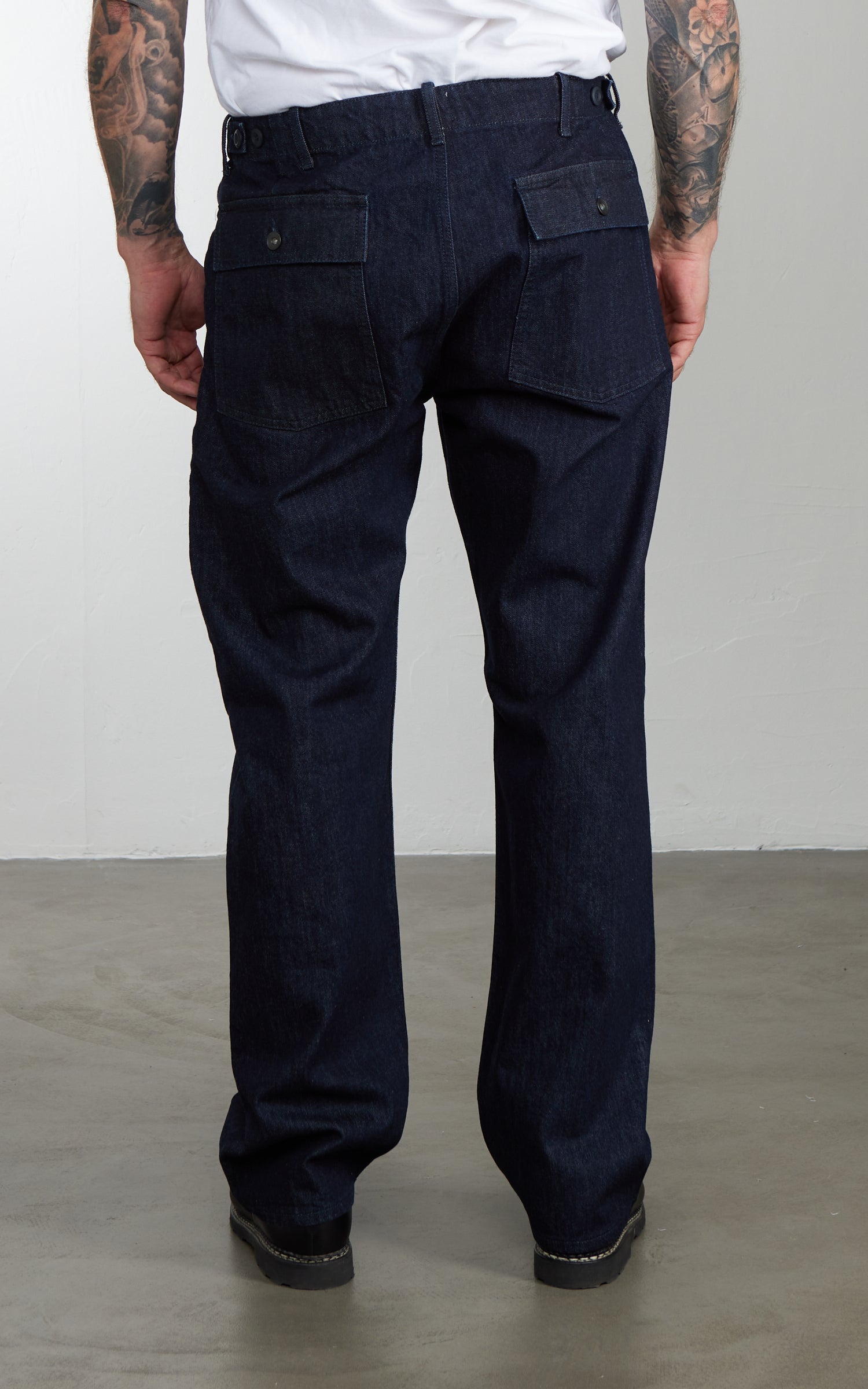 Tellason Fatigue Pant Straight New Chai Denim Rinsed