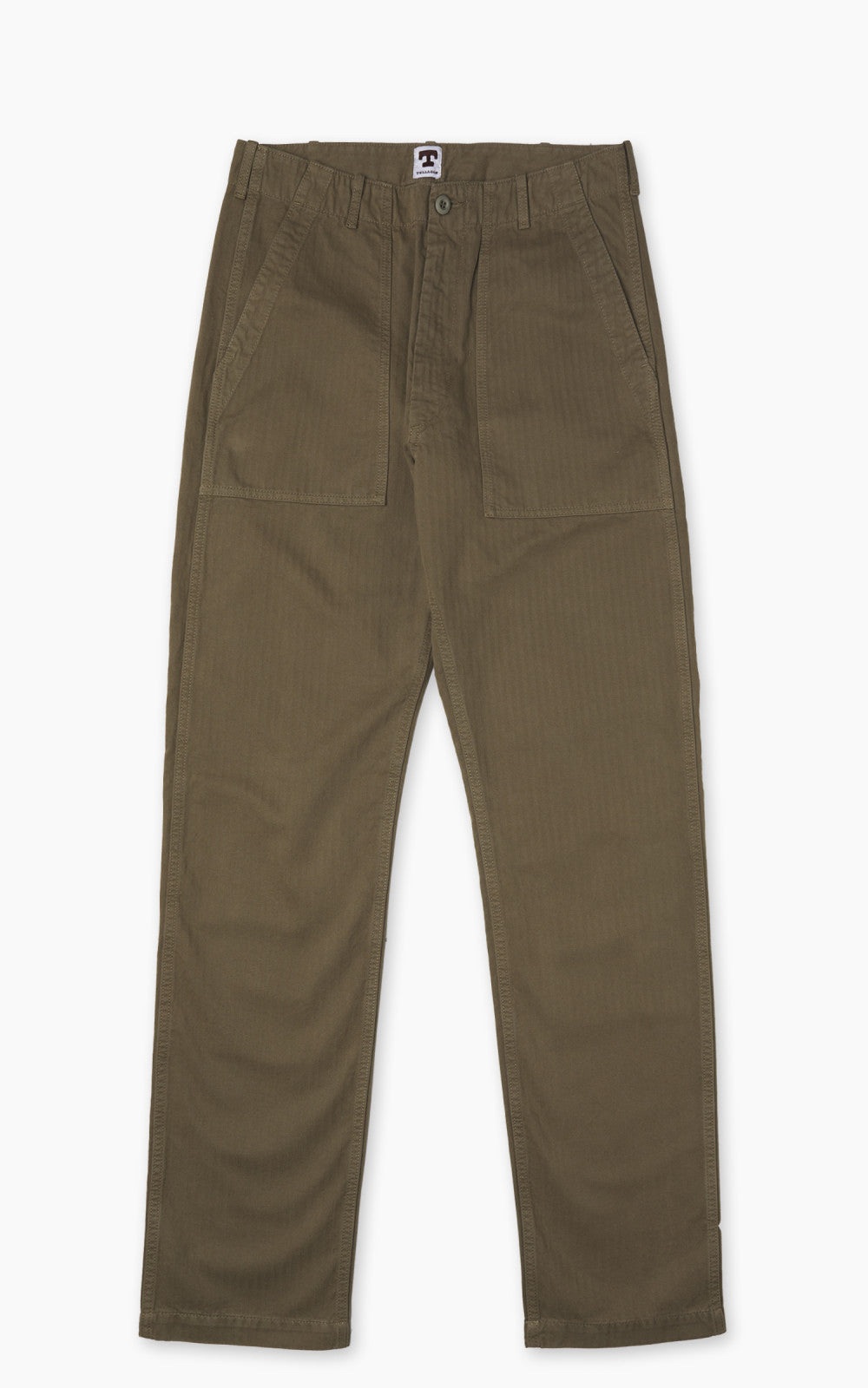 Tellason Fatigue Pant Tapered Herringbone Twill Military