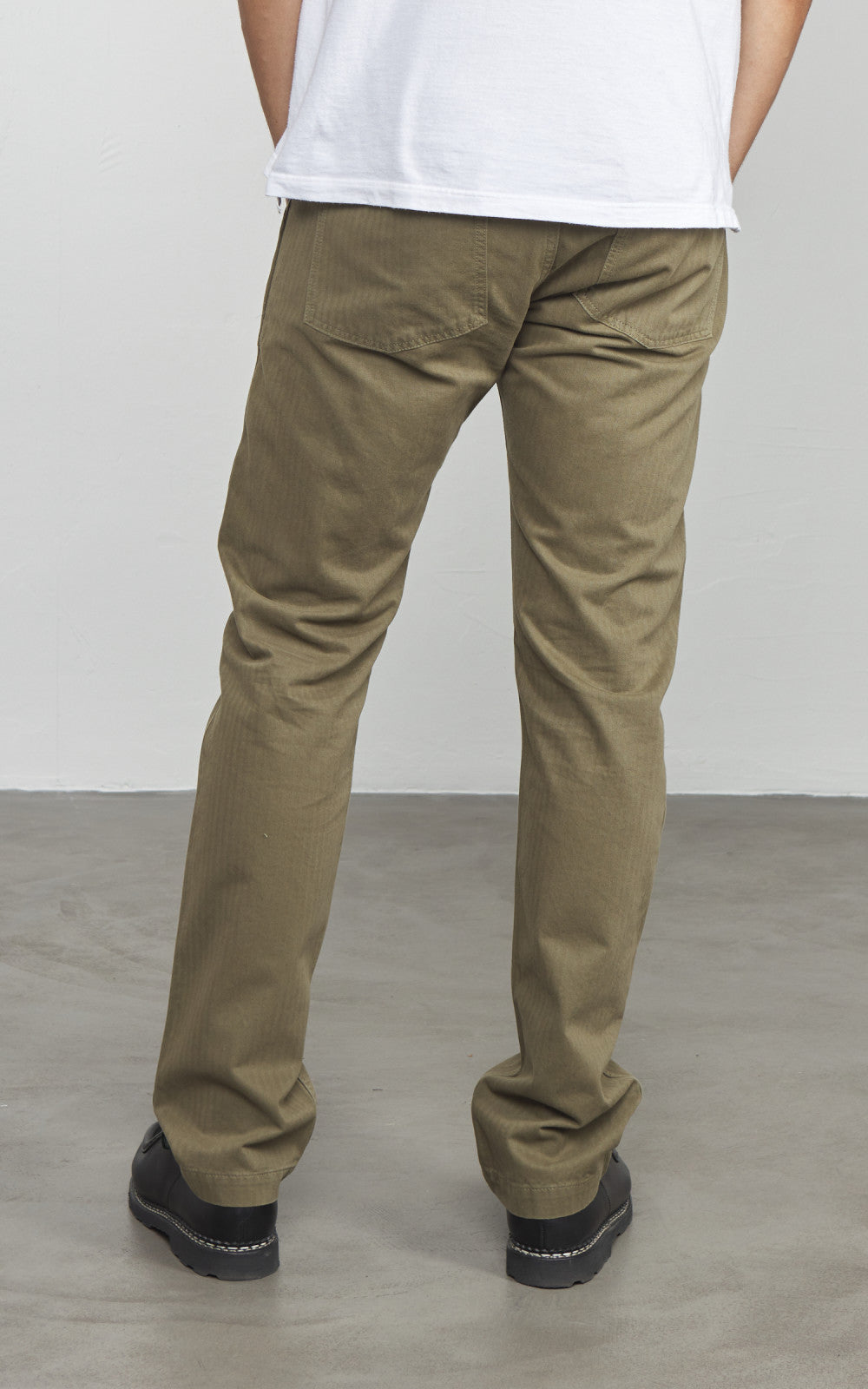 Tellason Fatigue Pant Tapered Herringbone Twill Military