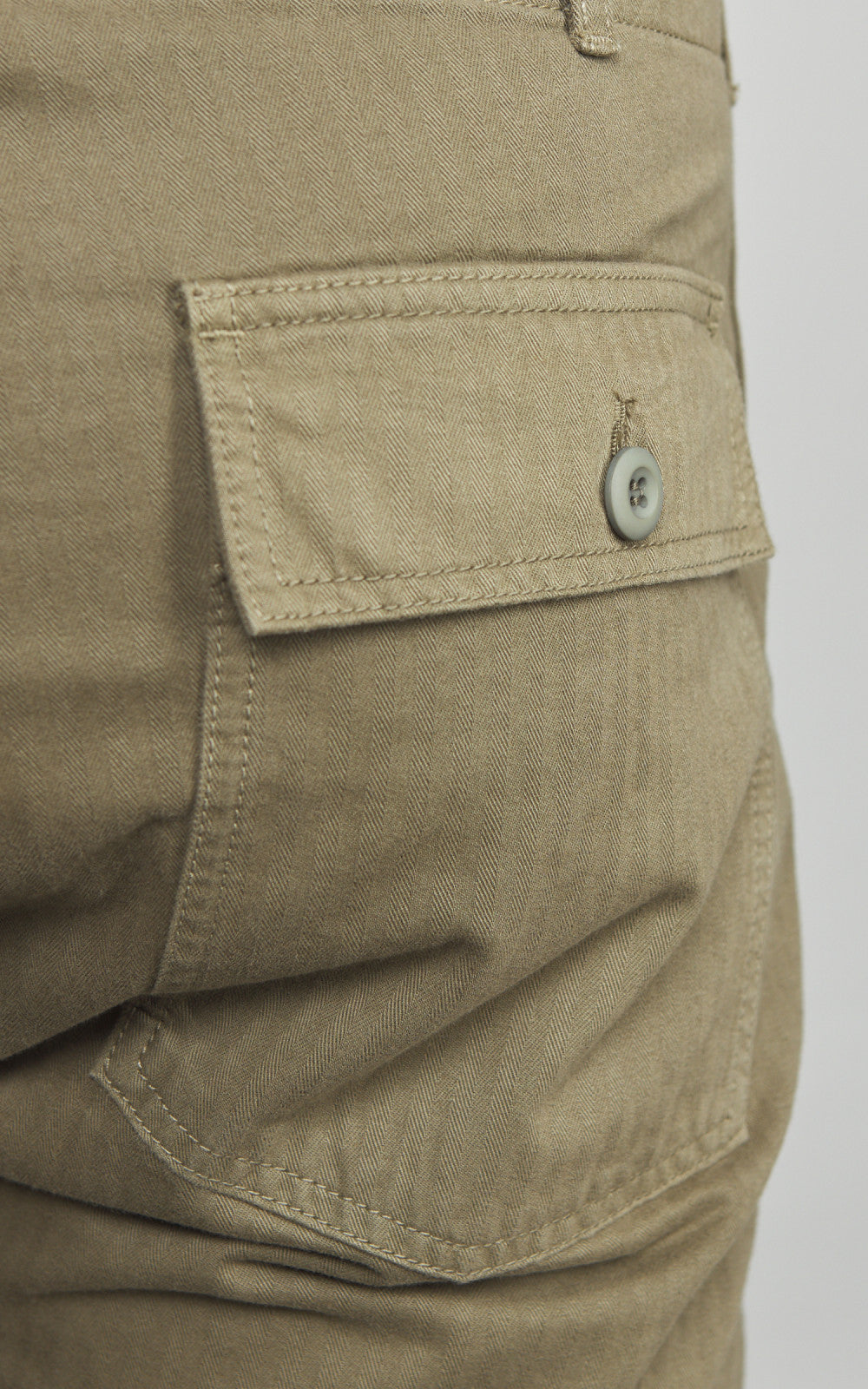 Tellason Fatigue Pant Tapered Herringbone Twill Military