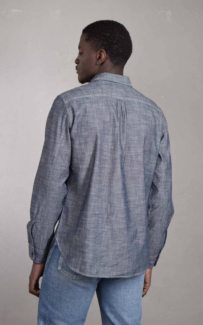 Tellason Fisher Shirt New Chrambray Blue