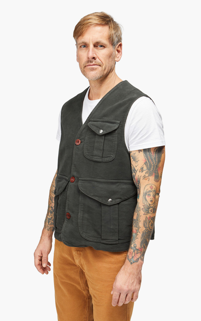Tellason Hunting Vest Heavy Moleskin Espresso