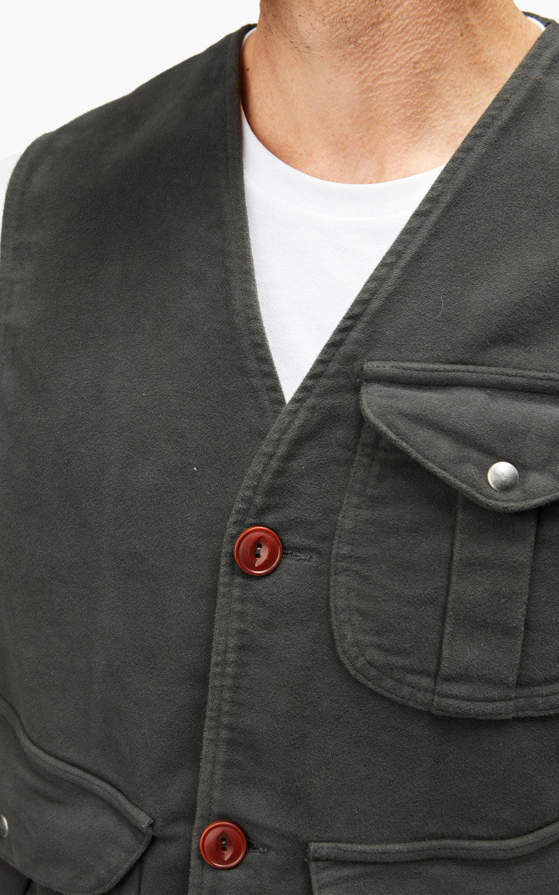 Tellason Hunting Vest Heavy Moleskin Espresso