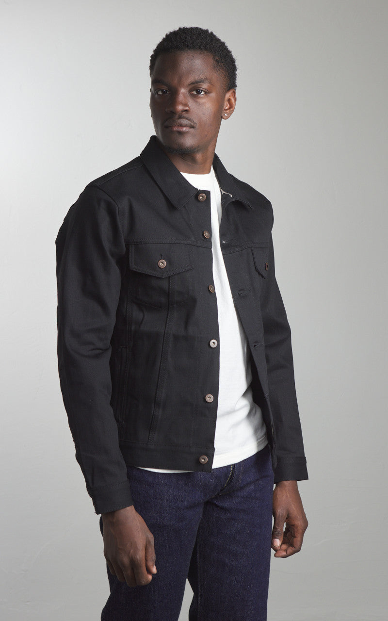 Tellason Jean Jacket Selvedge Denim Black 13.5oz