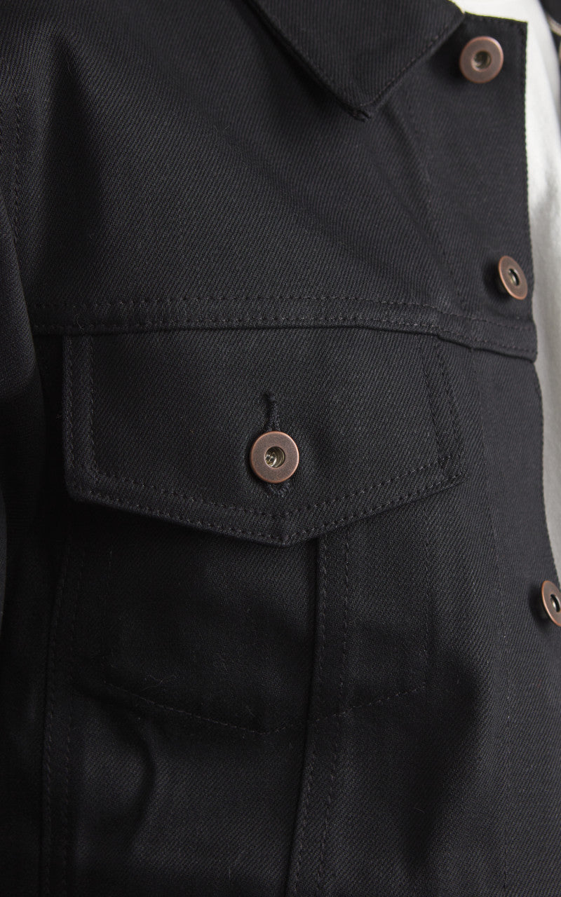 Tellason Jean Jacket Selvedge Denim Black 13.5oz
