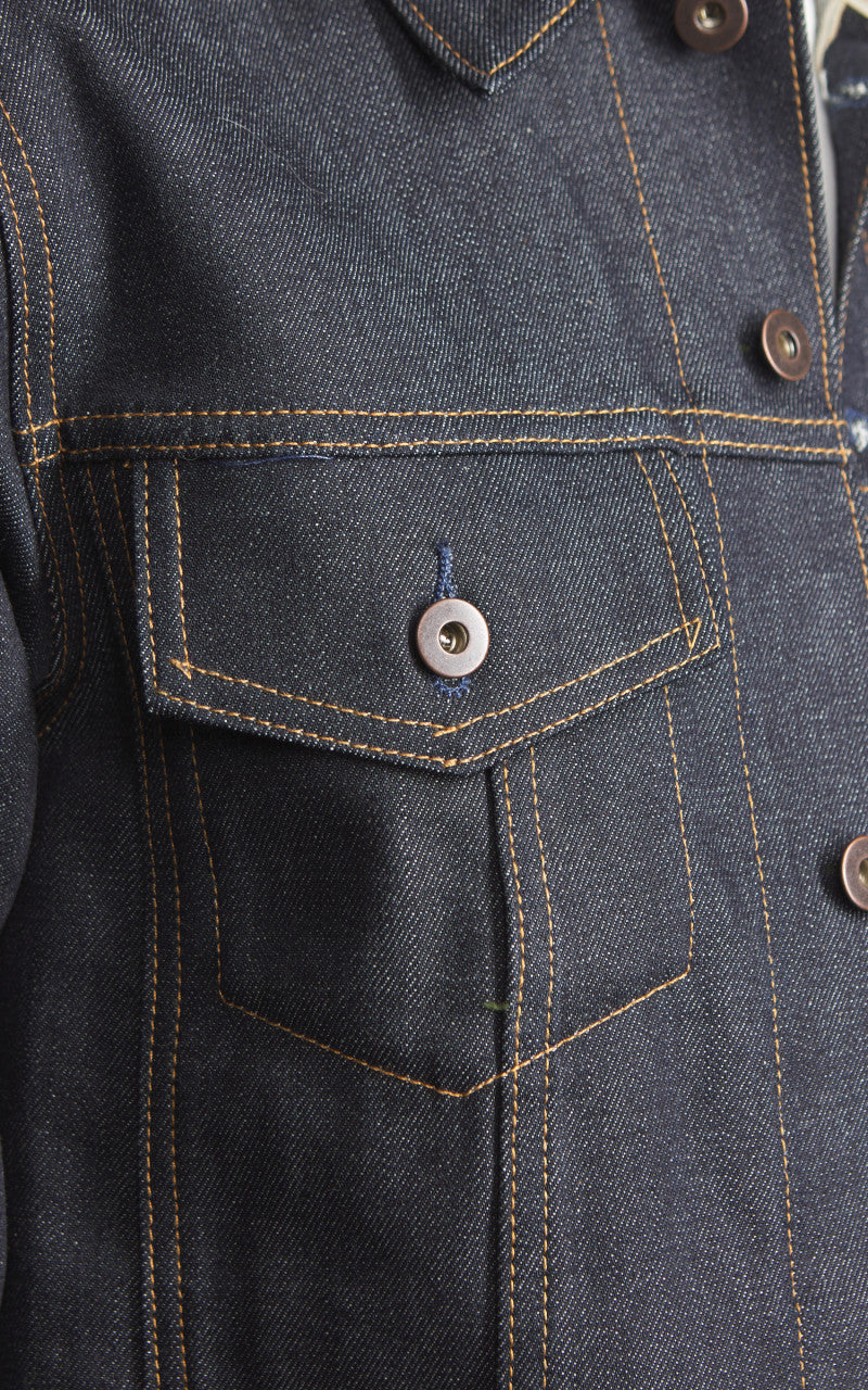 Tellason Jean Jacket Selvedge Denim Indigo 12.5oz