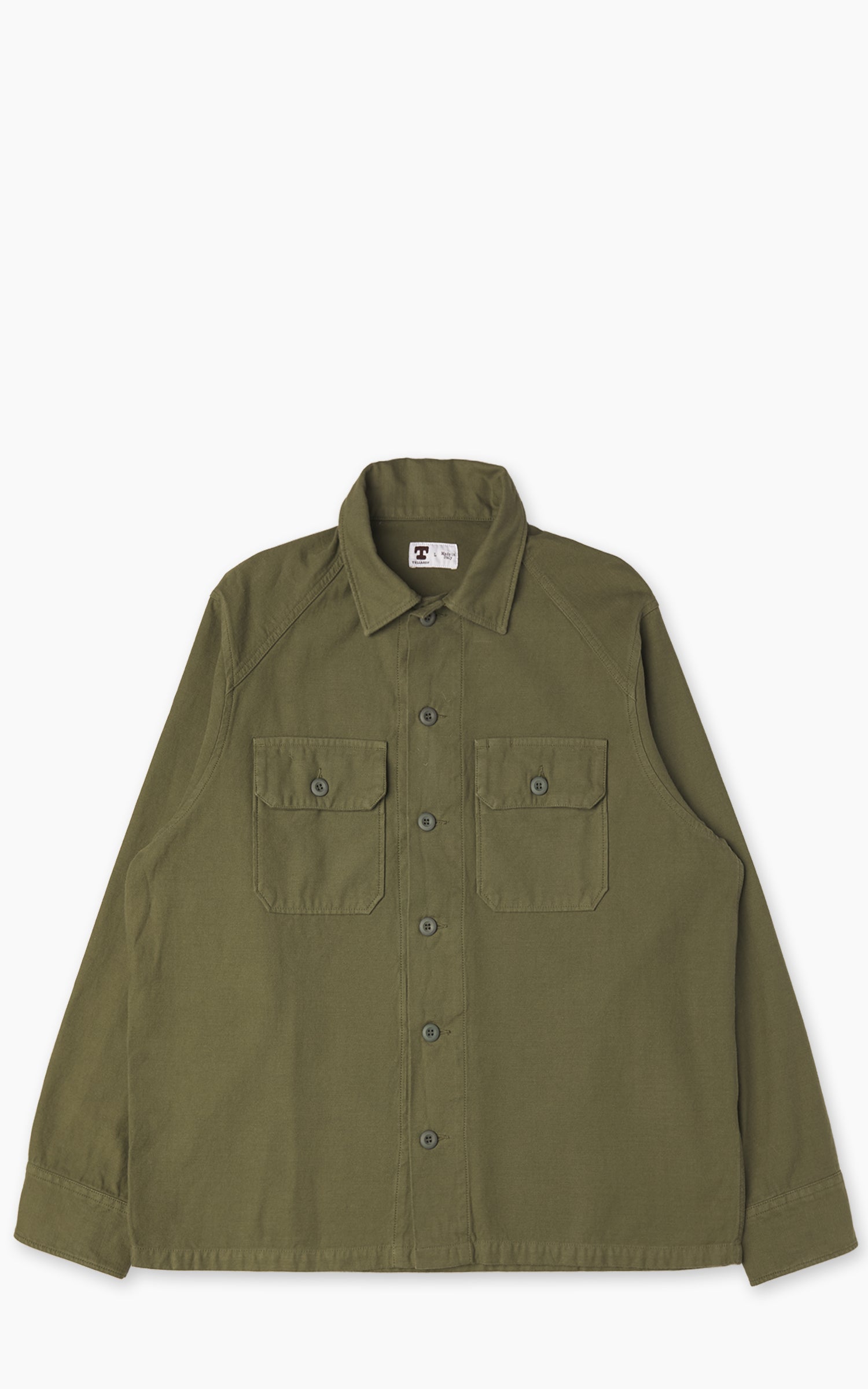 Tellason New Field Shirt Cotton Sateen Olive