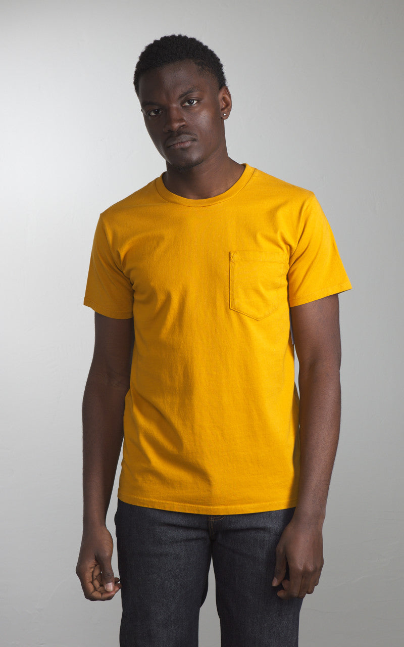 Tellason Heavyweight Pocket T-Shirt Gold
