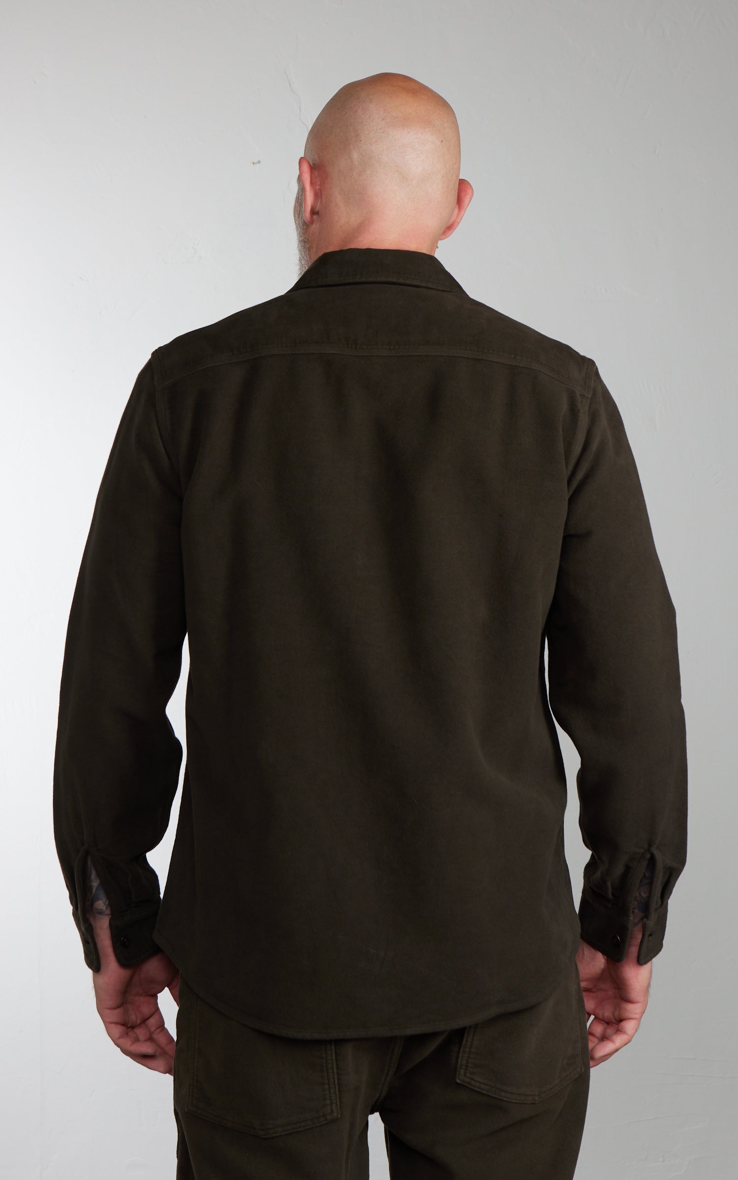 Tellason Utility Shirt Greensburg Moleskin Chocolate Brown