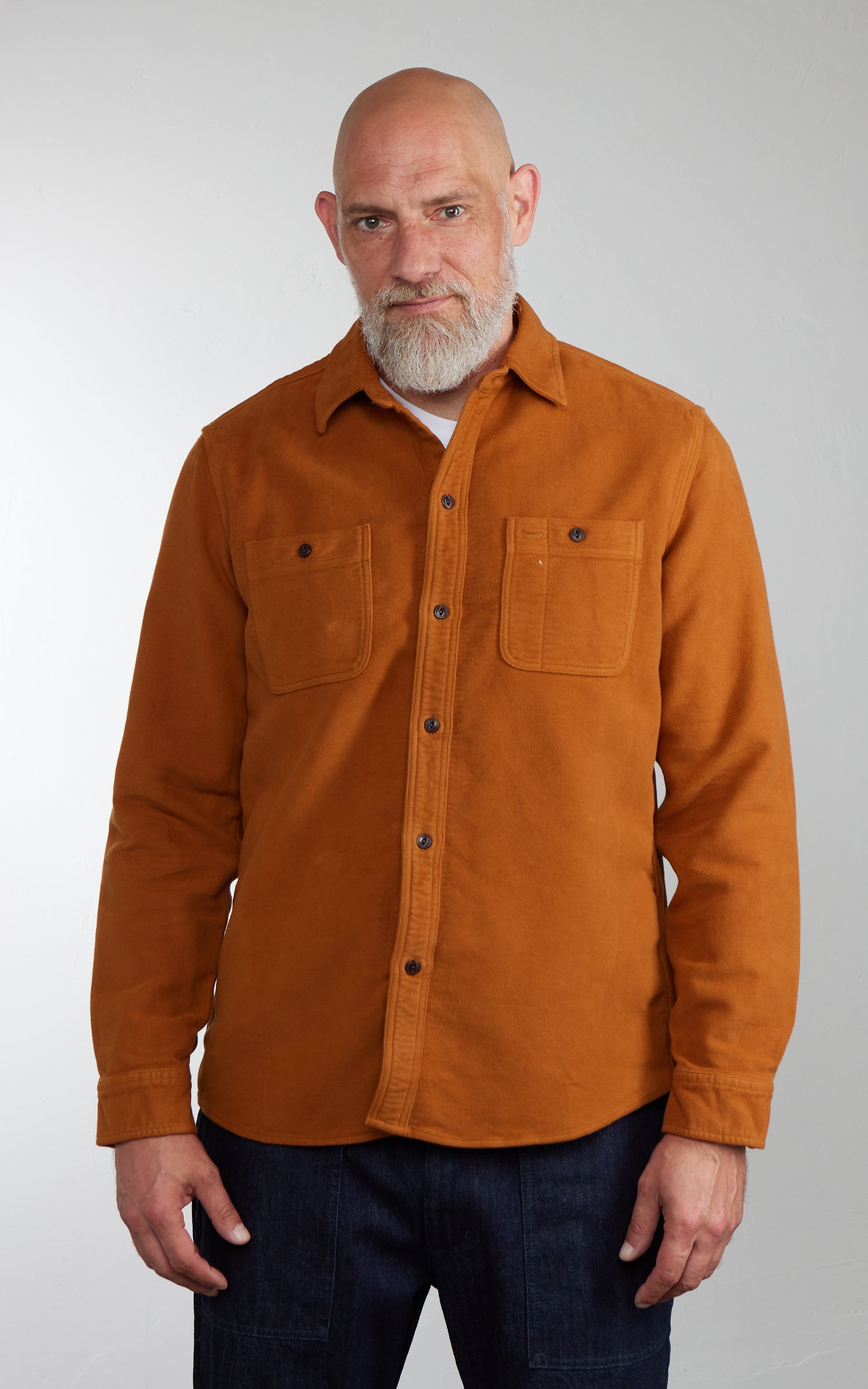 Tellason Utility Shirt Greensburg Moleskin Ocher