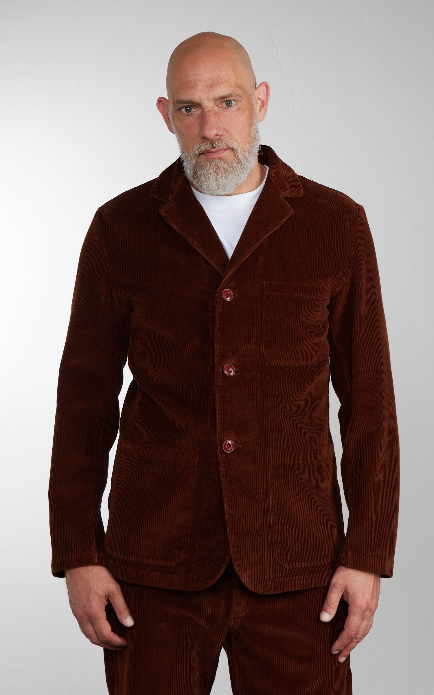 Tellason Work Blazer Kindermann Corduroy Brown