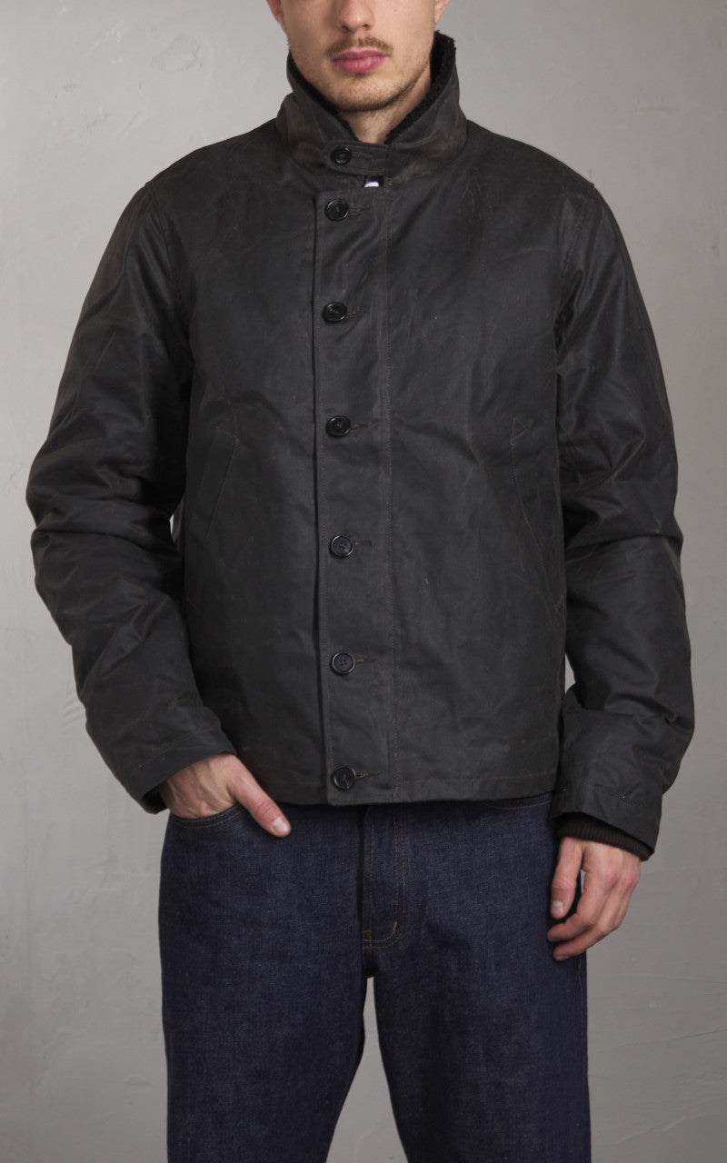 Tellason x Shangri-La Heritage Deck Jacket Waxed Deep Brown