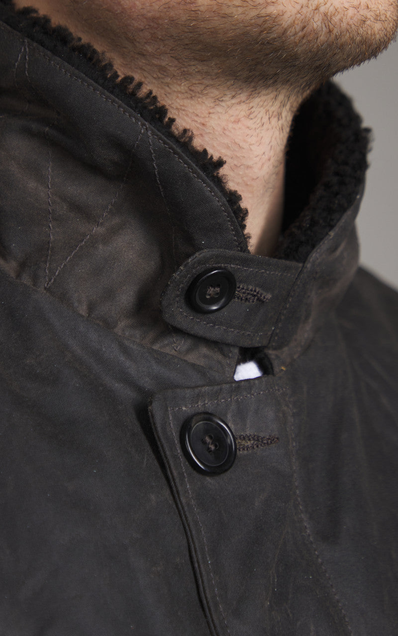 Tellason x Shangri-La Heritage Deck Jacket Waxed Deep Brown