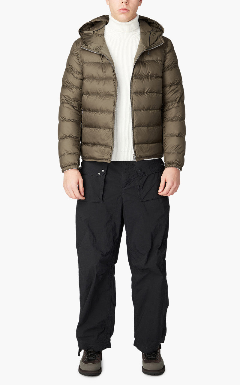 Ten C Hooded Down Liner With Pockets Olive