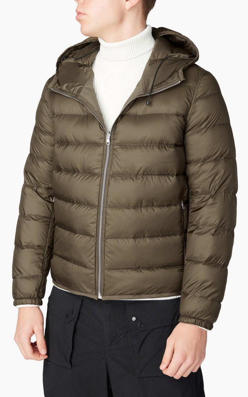 Ten C Hooded Down Liner With Pockets Olive