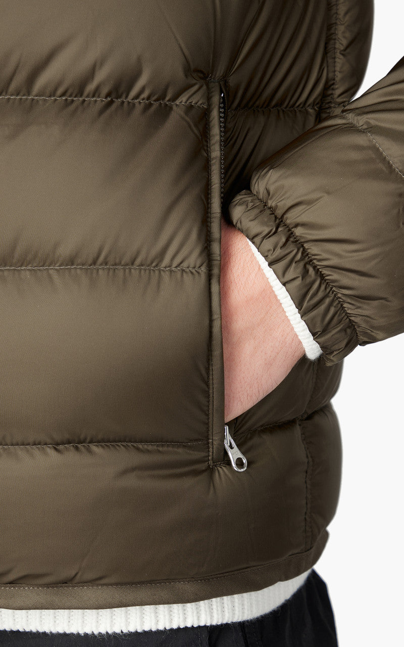 Ten C Hooded Down Liner With Pockets Olive
