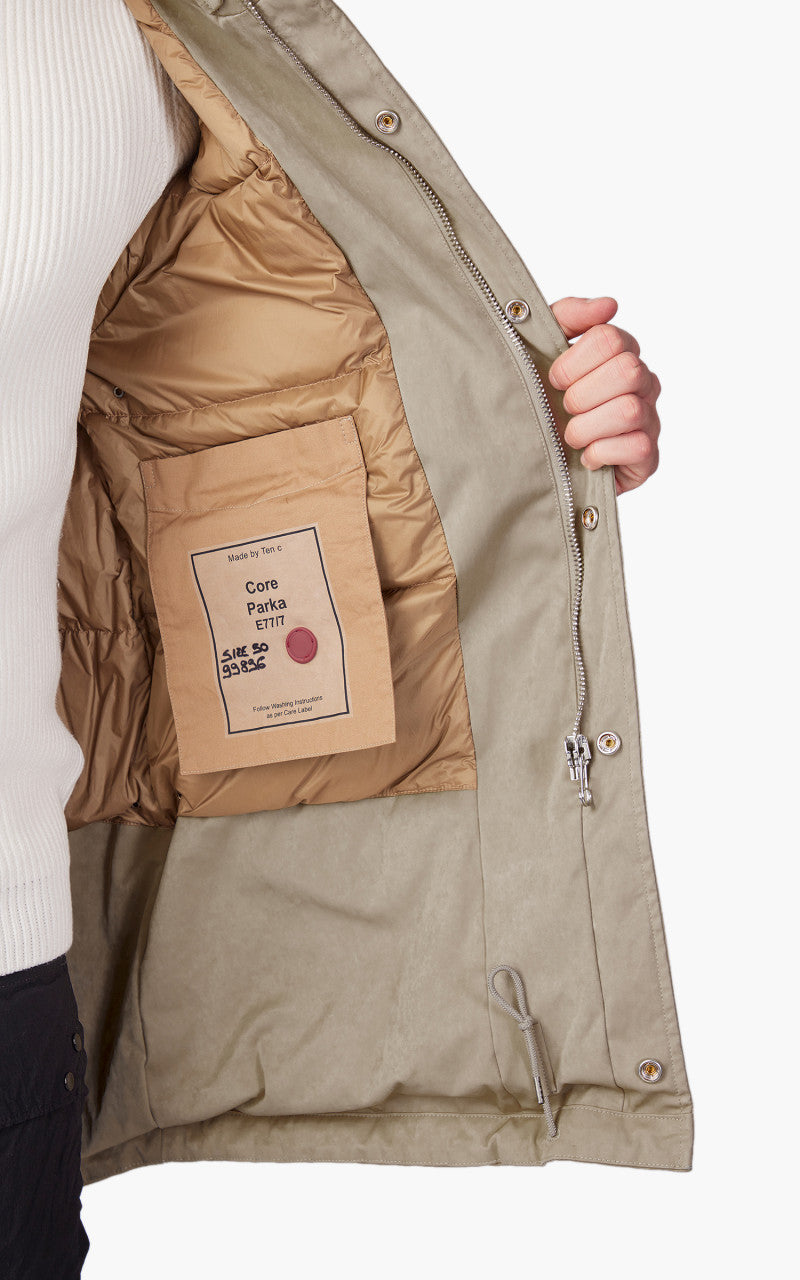 Ten C Core Down Parka Taupe