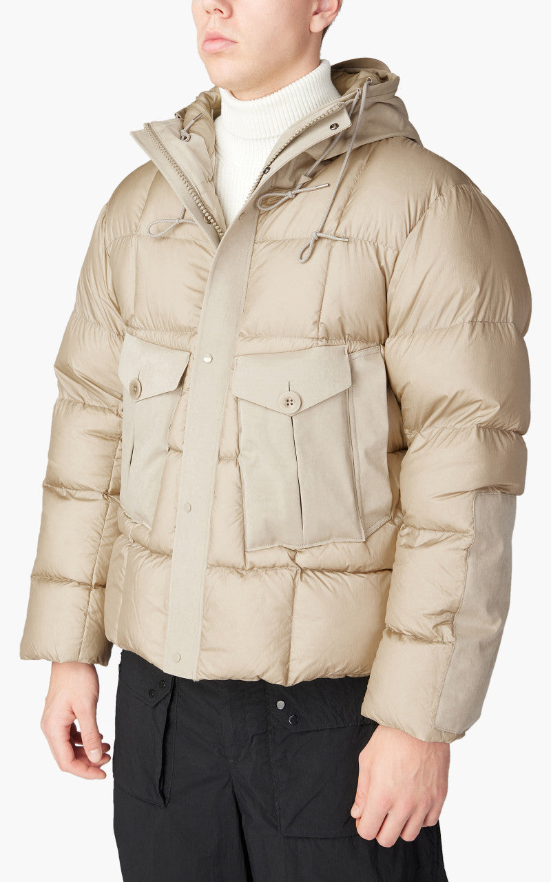 Ten C Tempest Combo Down Jacket Pale Taupe