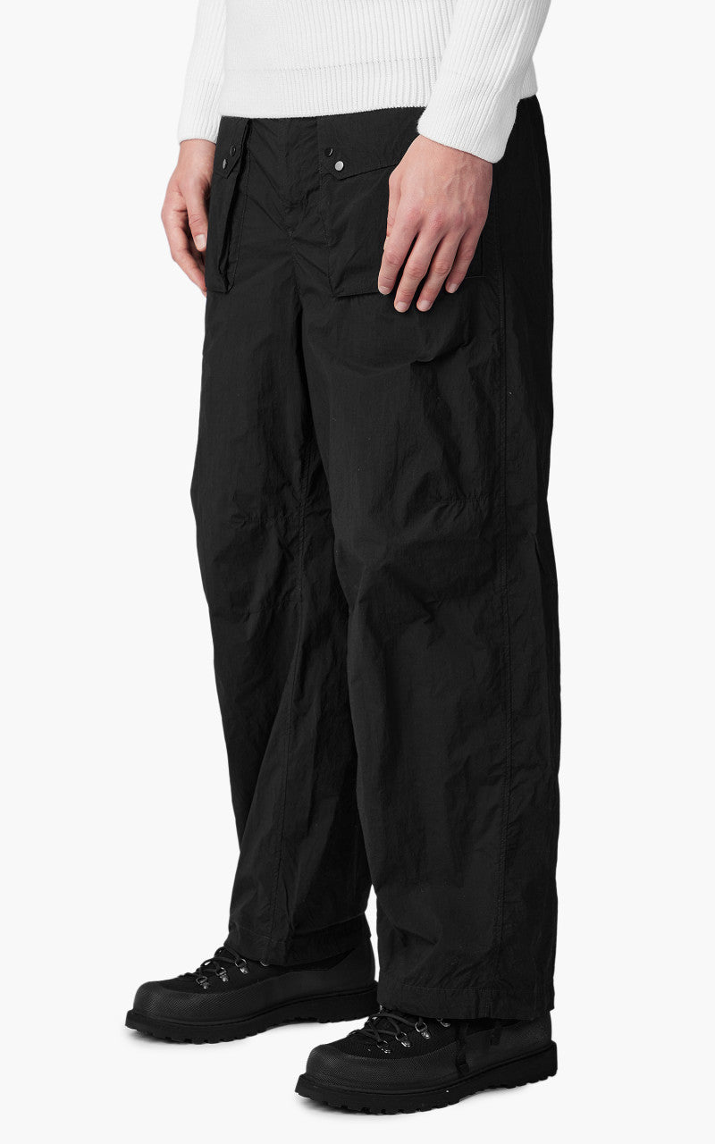 Ten C Cargo Pants With Front Flat Pockets Black