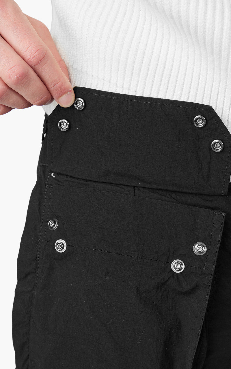 Ten C Cargo Pants With Front Flat Pockets Black