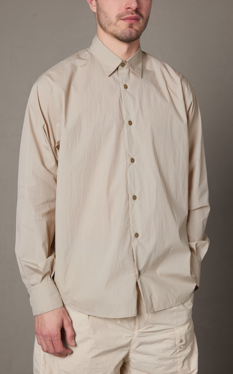 Ten C Lightweight L/S Shirt Light Brown