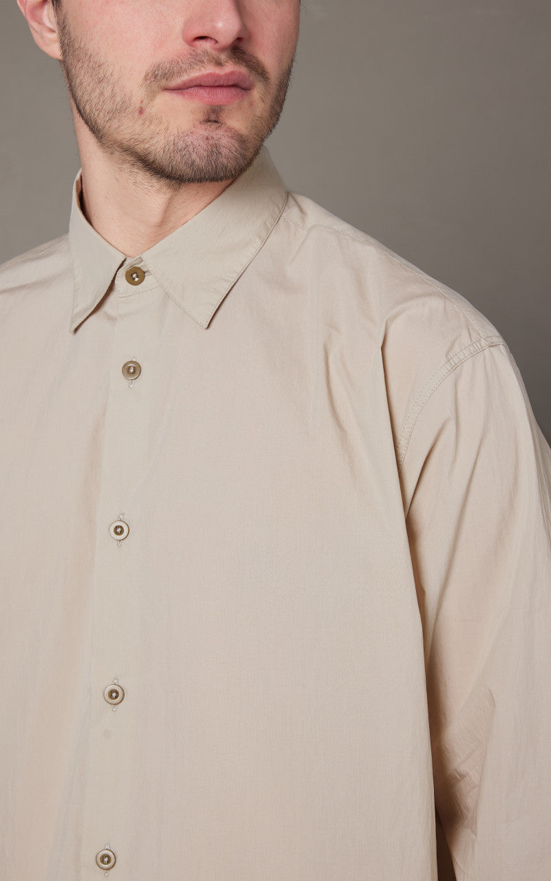 Ten C Lightweight L/S Shirt Light Brown