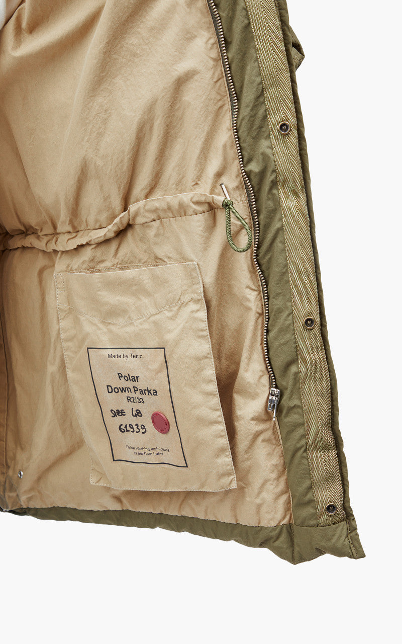 Ten C Polar Down Parka Olive