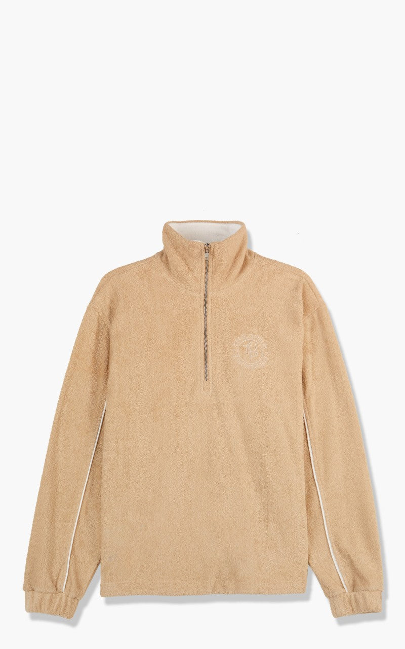 TheOpen Product Terry Half Zip Sweatshirt Beige