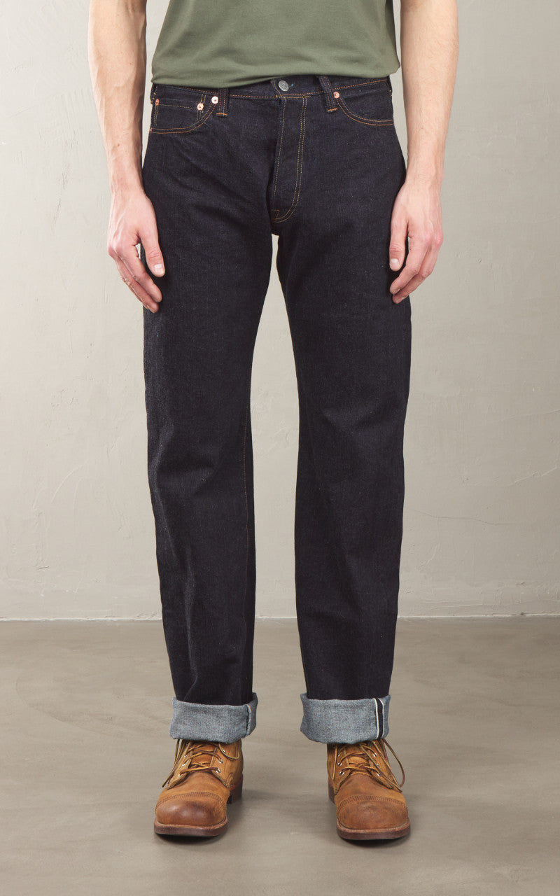 The Flat Head FN-3005 Straight Jeans Selvedge One Wash Indigo