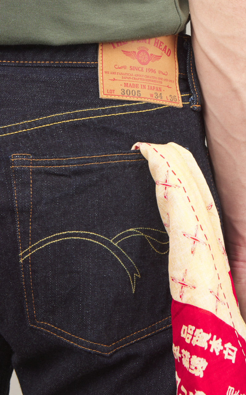 The Flat Head FN-3005 Straight Jeans Selvedge One Wash Indigo