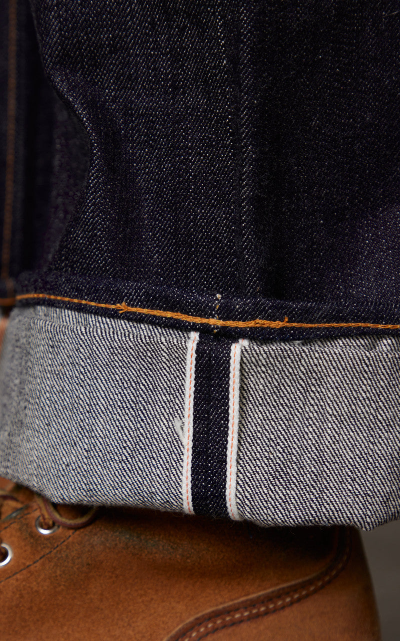 The Flat Head FN-3005N1XXX Straight Jeans Selvedge Unwashed Indigo