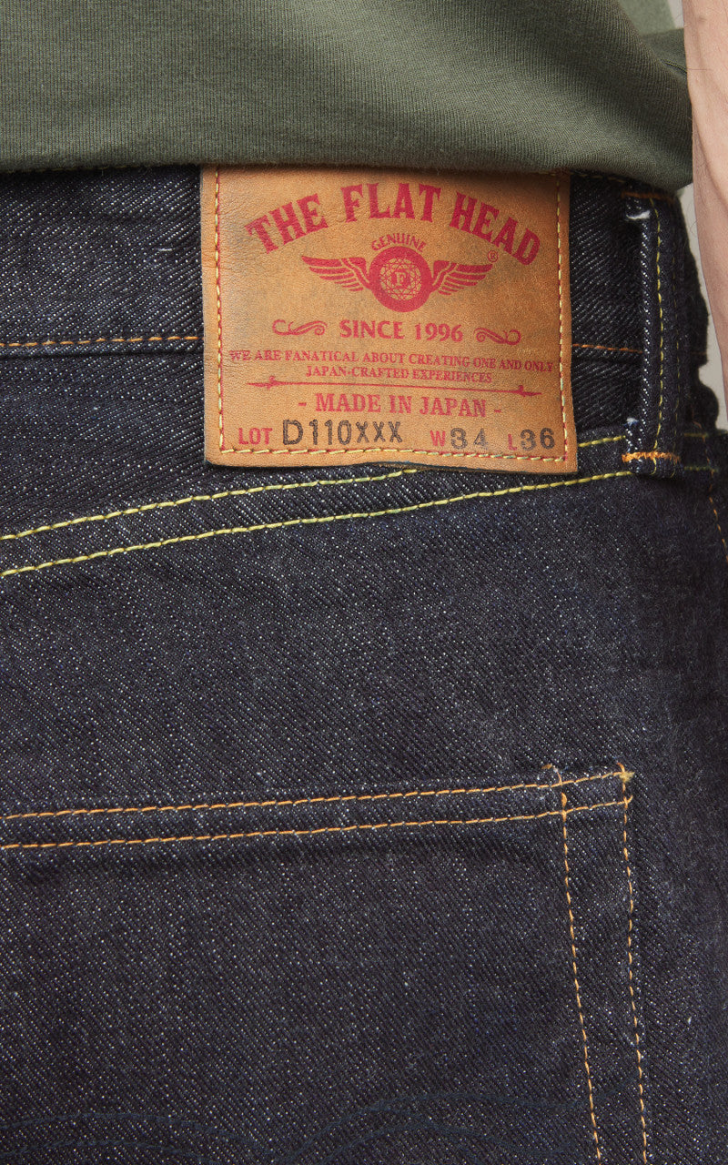 The Flat Head FN-D110 Regular Tapered Jeans Selvedge One Wash Indigo