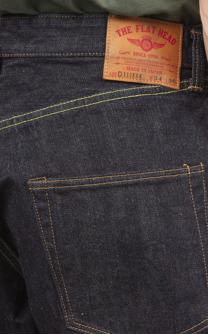 The Flat Head FN-D111 Wide Straight Jeans Selvedge One Wash