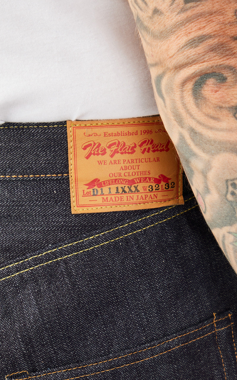 The Flat Head FN-D111XXX Wide Straight Jeans Selvedge Indigo