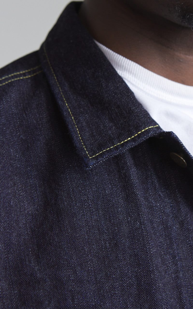 The Flat Head FN-OJ-D103 Denim Jacket Selvedge Indigo