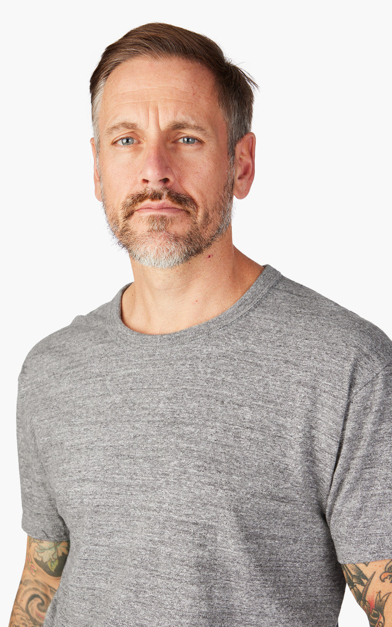 The Flat Head FN-TKC-001 Loopwheeled T-Shirt Grey
