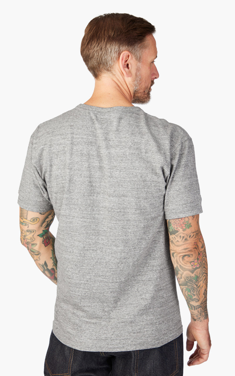 The Flat Head FN-TKC-001 Loopwheeled T-Shirt Grey