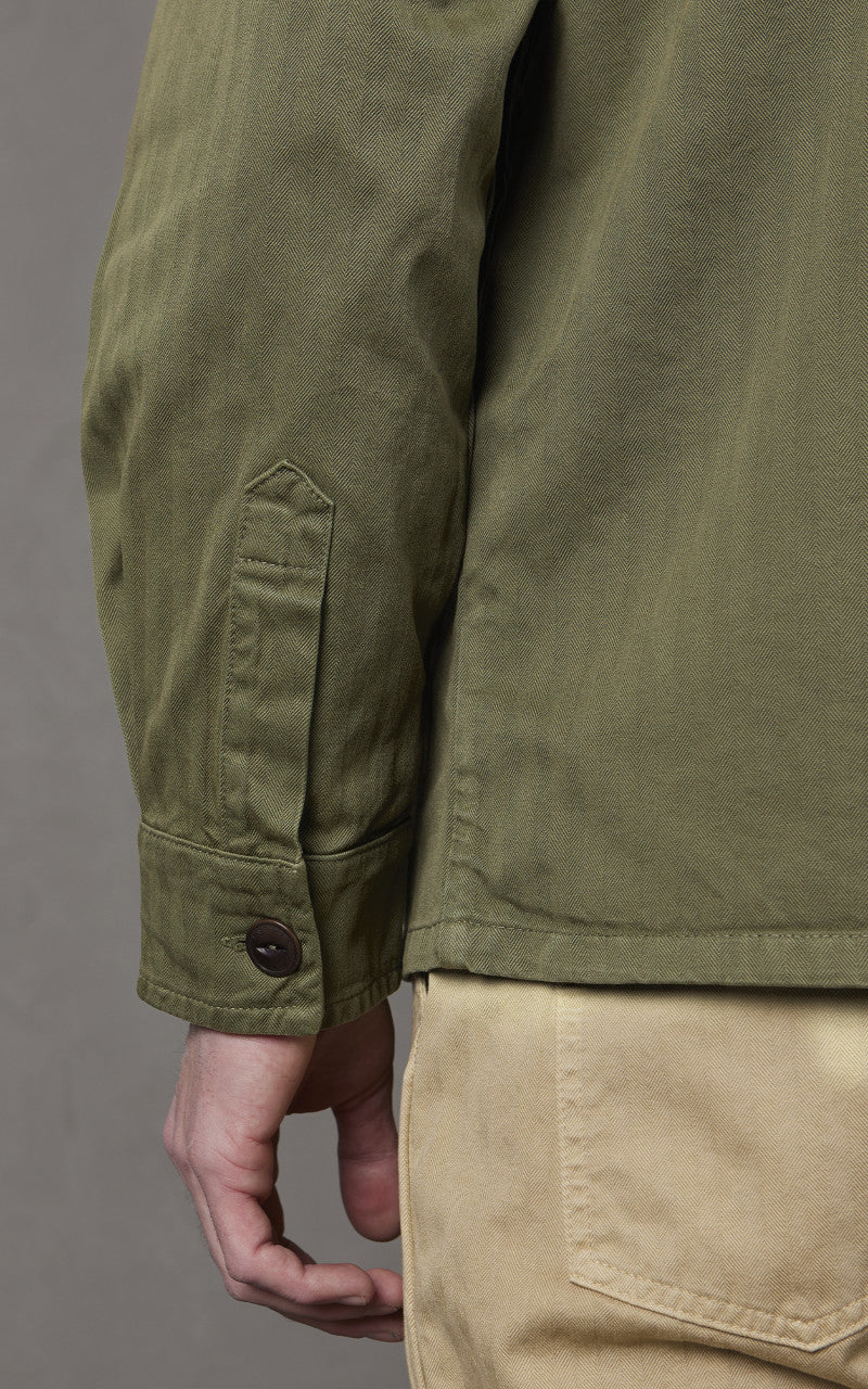 The Quartermaster WWII Fatigue Jacket HBT Olive