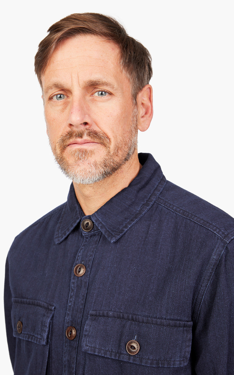 The Quartermaster WWII Fatigue Jacket HBT Indigo