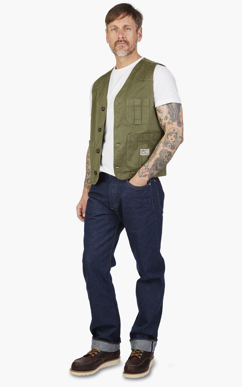 The Quartermaster Fisherman Vest Olive
