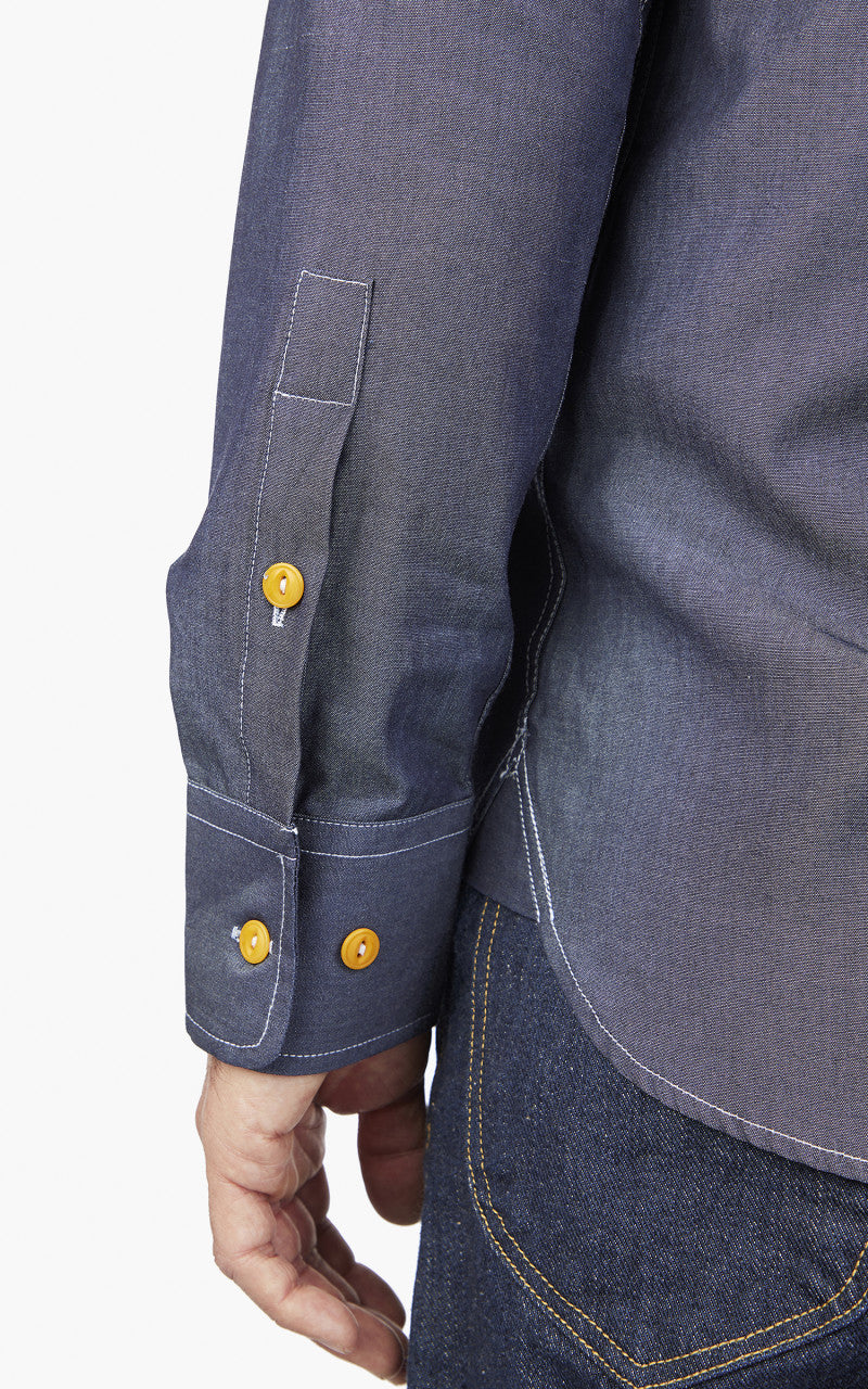 The Quartermaster Work Shirt Denim Raw Indigo