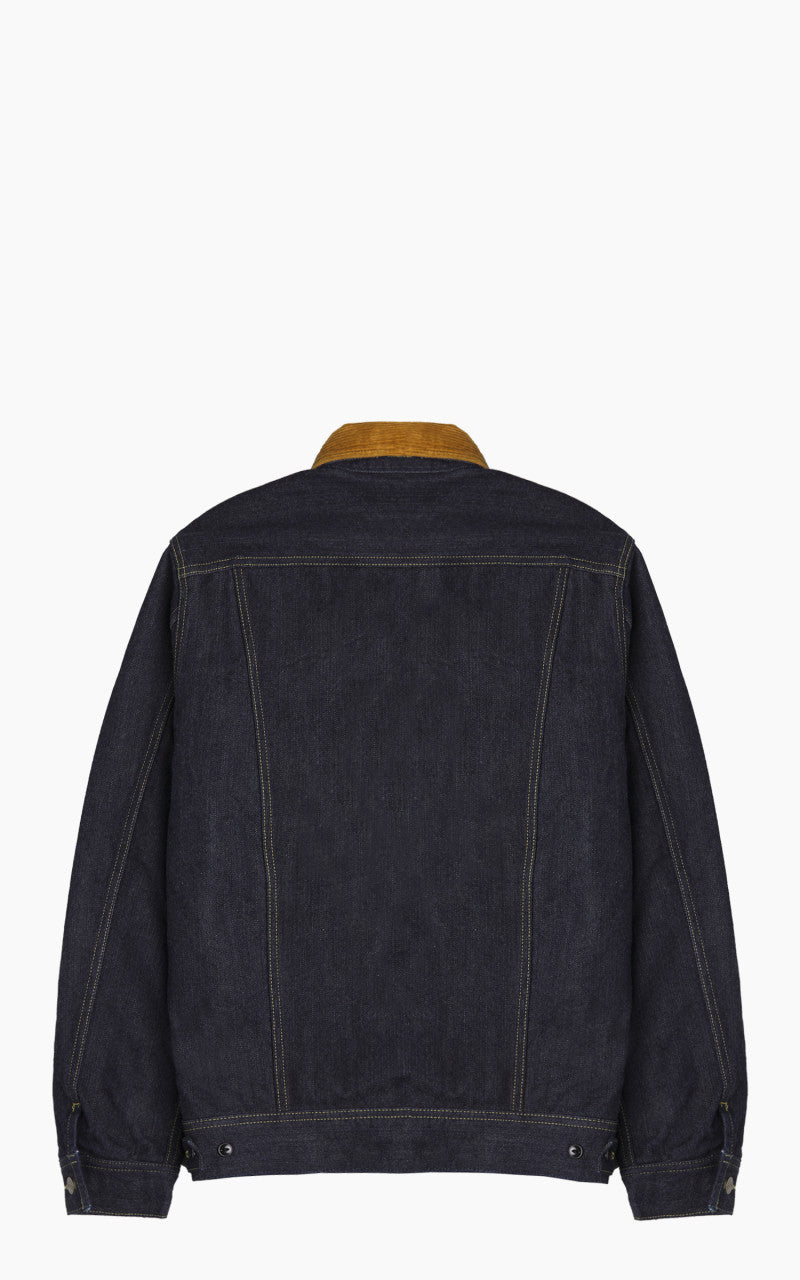 The Flat Head FN-OJ-D102 Denim Jacket Blanket Lined Indigo