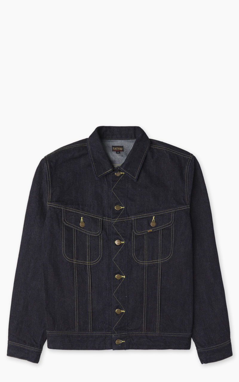 The Flat Head FN-OJ-D103 Denim Jacket Selvedge Indigo