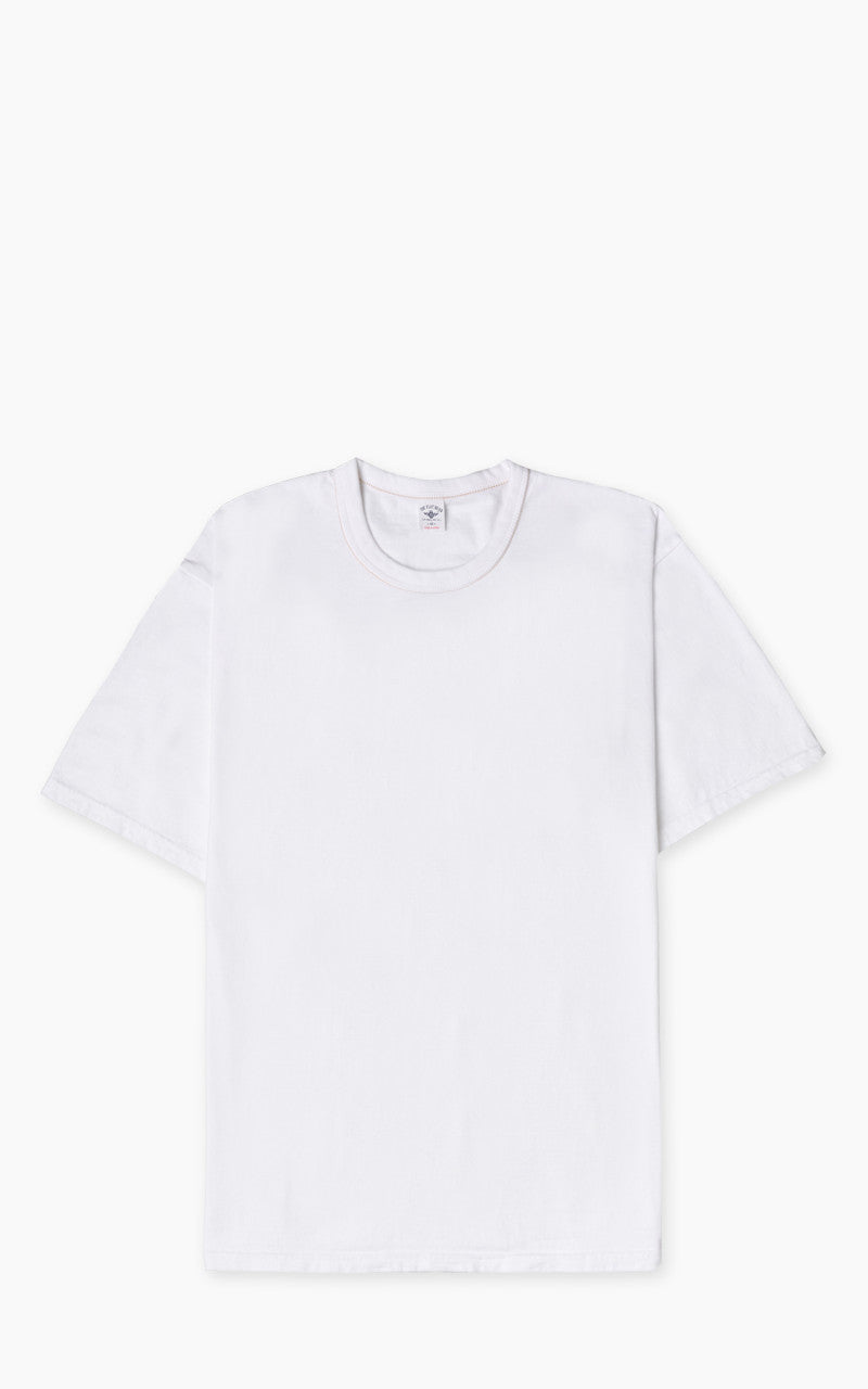 The Flat Head FN-THC-101 Plain T-Shirt White